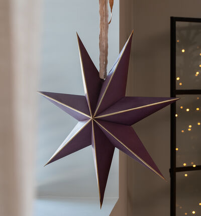 Adventsstjerne 7 armet lilla 72 cm Adventsstjerne 7 armet lilla 72 cm